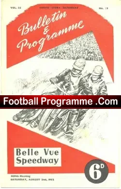 Belle Vue Speedway v Harringay 1952