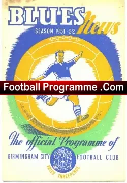 Birmingham City v Nottingham Forest 1951