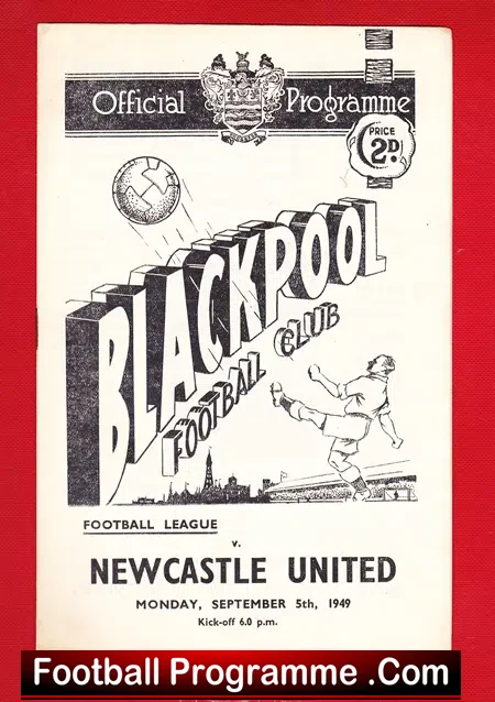 Blackpool v Newcastle United 1949