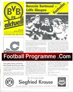 Borussia Dortmund v Glasgow Celtic 1987