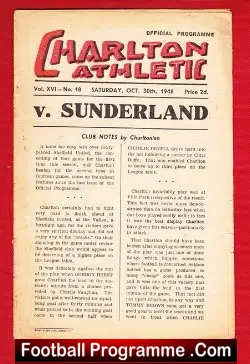 Charlton Athletic v Sunderland 1948 – Plus Len Shackleton
