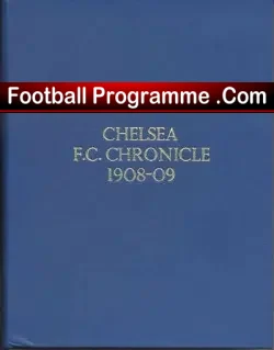 Chelsea Football Club Bound Volume Programmes Book 1908 - 1909 - football memorabilia