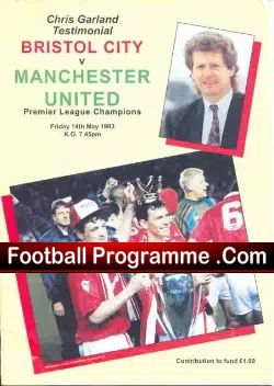 Chris Garland Testimonial Benefit Match Bristol City 1992