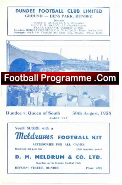 Dundee v Queen Of The South 1958 – QOS