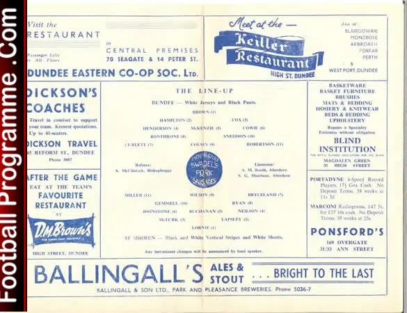 Dundee v St Mirren 1958