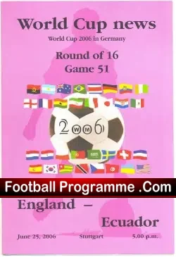 Ecuador v England 2006 – World Cup in Germany