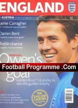 England v Austria 2005 – at Old Trafford