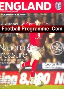 England v Northern Ireland 2005 – World Cup Qualifying