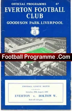 Everton v Bolton Wanderers 1956
