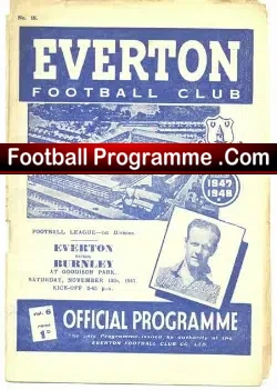 Everton v Burnley 1947