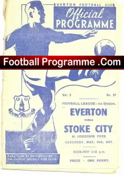Everton v Stoke City 1947