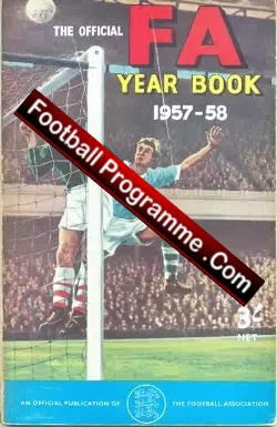 FA Football Yearbook 1957 - 1958 - football memorabilia