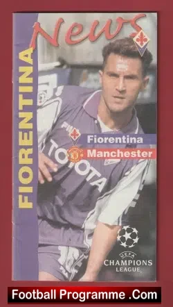 Fiorentina v Manchester United 1999 - Italy - football programme