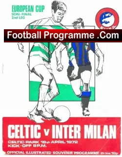 Glasgow Celtic v Inter Milan 1972