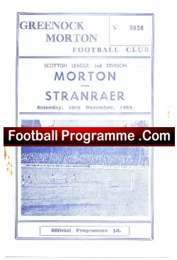 Greenock Morton v Stranraer 1963