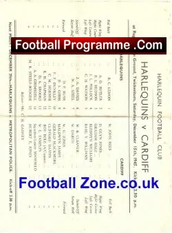 Harlequins Rugby v Cardiff 1945 – Twickenham