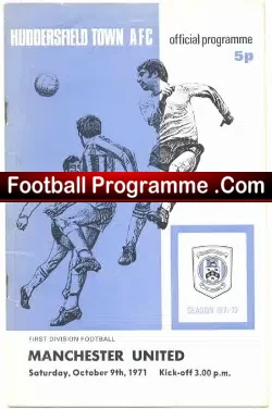 Huddersfield Town v Manchester United 1971