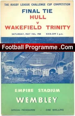 Hull Rugby v Wakefield Trinity Rugby 1960 – League Cup Final