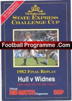 Hull Rugby v Widnes 1982 – Rugby League Cup Final Replay
