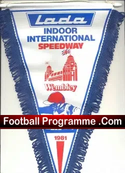 Indoor International Speedway Pennant 1981 Wembley