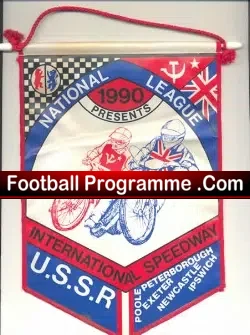 International Speedway Pennant USSR Poole + more 1990