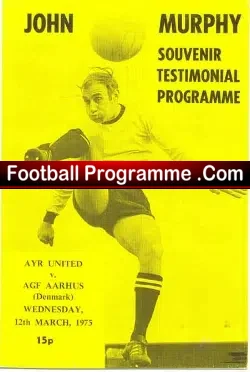 John Murphy Football Testimonial Ayr United 1975