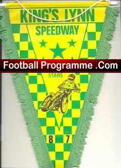 Kings Lynn Speedway Pennant 1987