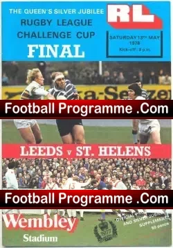 Leeds Rugby v St Helens 1978 – League Cup Final