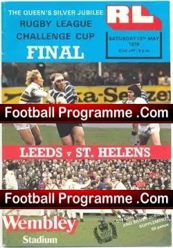 Leeds Rugby v St Helens 1978 – Rugby League Cup Final