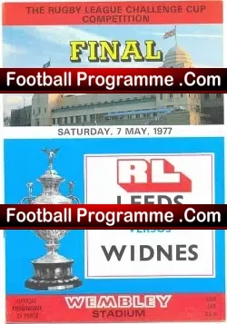 Leeds Rugby v Widnes 1977 – Rugby League Cup Final