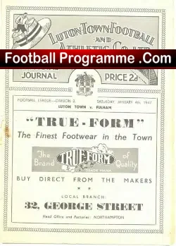 Luton Town v Fulham 1947