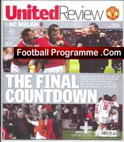 Manchester United v AC Milan 2007 – European Cup Semi Final
