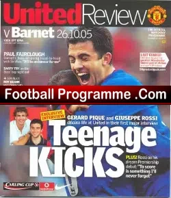 Manchester United v Barnet 2005