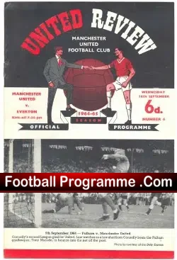 Manchester United v Everton 1964 – Plus Token Sheet