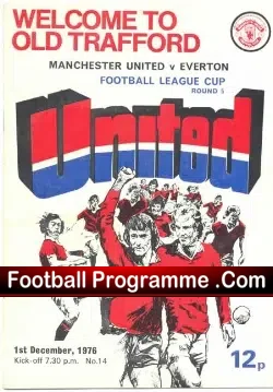 Manchester United v Everton 1976 – League Cup
