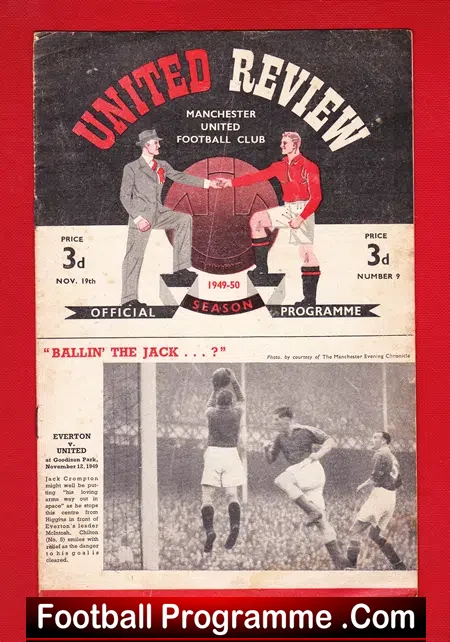 Manchester United v Middlesbrough 1949