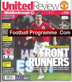 Manchester United v Middlesbrough 2007