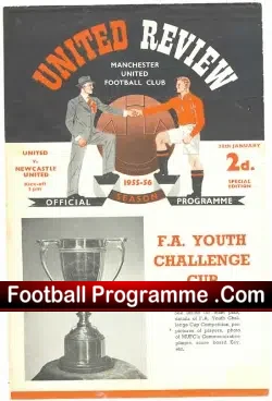 Manchester United v Newcastle United 1956 – Youth Bobby Charlton