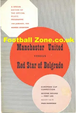 Manchester United v Red Star Belgrade 1958 – Crvena Zvezda