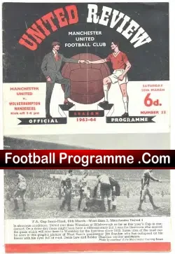 Manchester United v Wolves 1964 - football programme