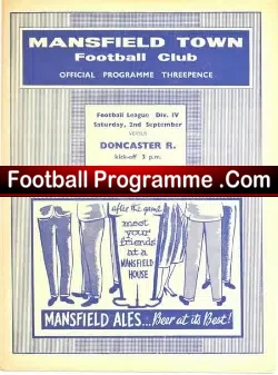 Mansfield Town v Doncaster Rovers 1961