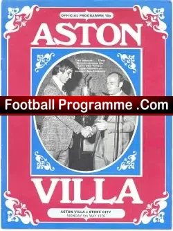 Mike Wright Testimonial Benefit Match Aston Villa 1975