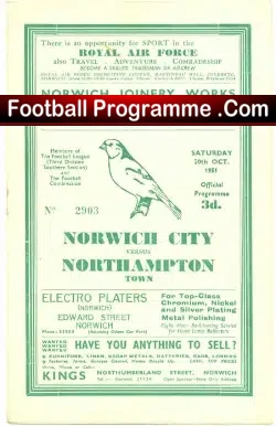 Norwich City v Northampton Town 1951