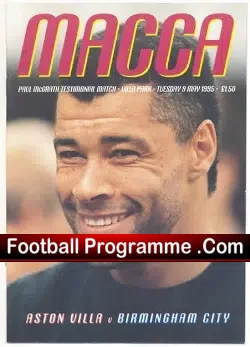 Paul McGrath Testimonial Benefit Match Manchester United 1995