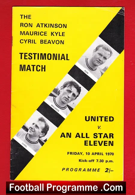 Ron Atkinson Testimonial Benefit Match Oxford United 1970
