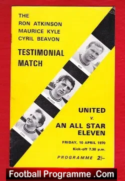 Ron Atkinson Testimonial Benefit Match Oxford United 1970