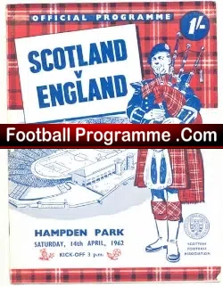 Scotland v England 1962