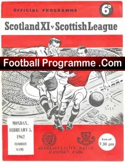 Scotland v Scottish League 1962 – Played at Hampden Park