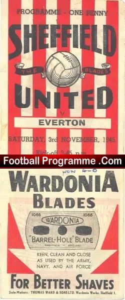 Sheffield United v Everton 1945