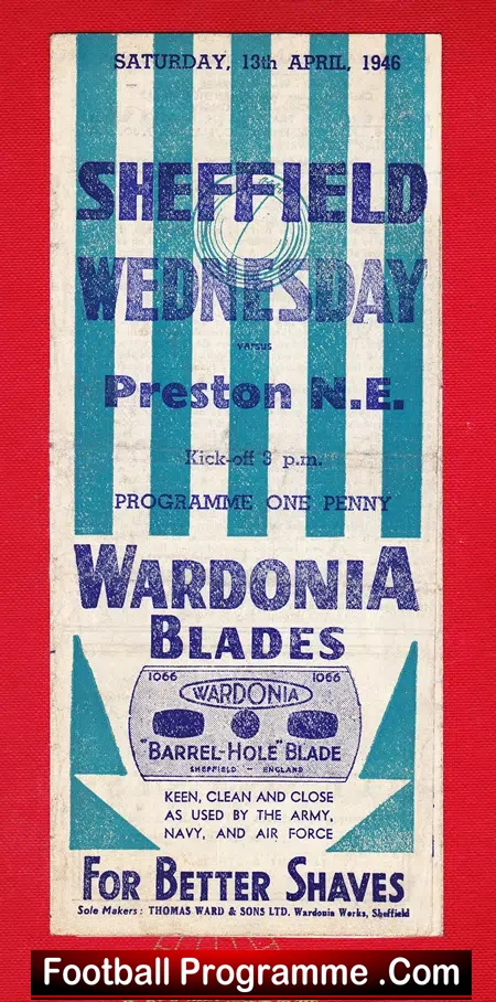 Sheffield Wednesday v Preston 1946 – Bill Shankly